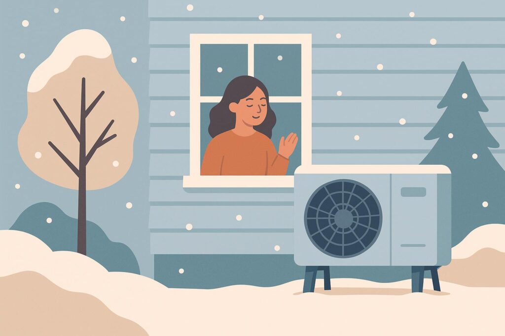 new heat pump first winter